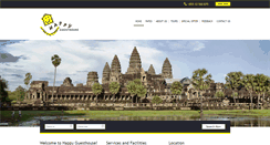 Desktop Screenshot of happyangkorguesthouse.com